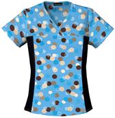 Dotted Dot Dot Flexibles V-Neck Slimming Top